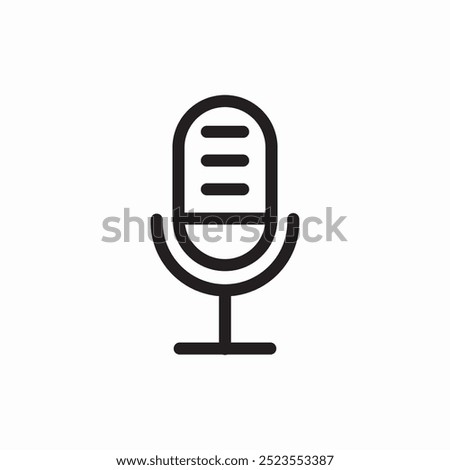 microphone mike icon sign vector