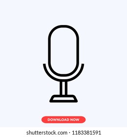 Microphone modern vector style. Microphone icon for web and app. Microphone icon concept.