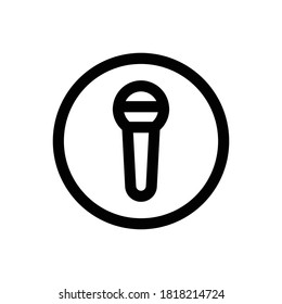 Microphone (Multimedia) icon outline vector