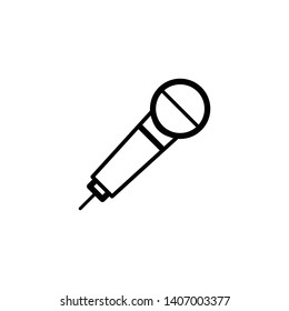 Microphone Multimedia Vector Icon Illustration