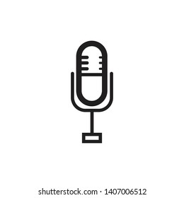 Microphone Multimedia Vector Icon Illustration