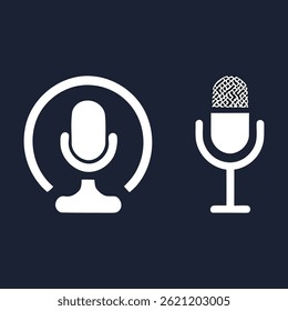 Microphone and music icon collection vector illustration