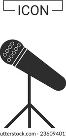 Microphone and music icon  music stage. concept graphic design element and singingvocal
