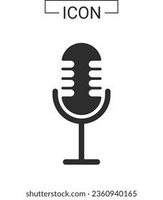 Microphone and music icon  music stage. concept graphic design element and singingvocal
