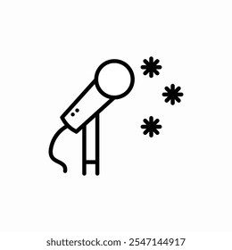 microphone music icon vector sign