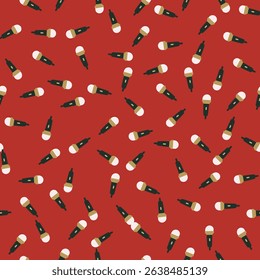 Microphone Music Icons Seamless Pattern