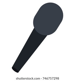 microphone music isolated icon