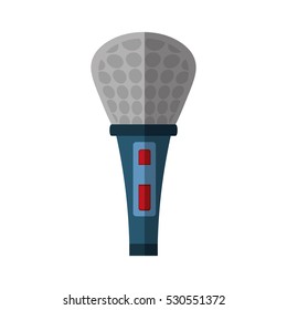 microphone music karaoke shadow vector illustration eps 10