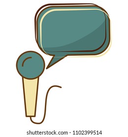 microphone music retro style
