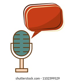 microphone music retro style