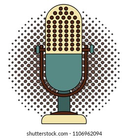 microphone music retro style