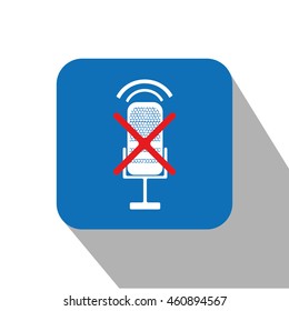 microphone mute icon. 