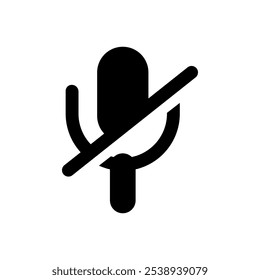 microphone mute icon eps 10