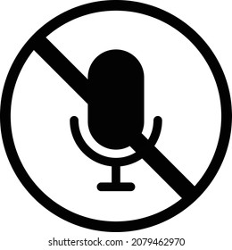 Mikrofon-Tonsymbol. Gibt die Stimme ab oder den Lärm an.