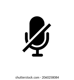 Mikrofon-Tonsymbol einzeln auf Vektorgrafik einzeln auf weißem Hintergrund.