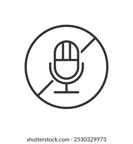 Microphone Mute Icon Sign Symbol
