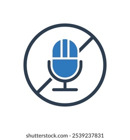 Microphone Mute Icon Sign Symbol