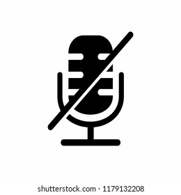microphone mute icon vector