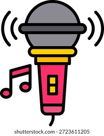 Micrófono Nuevo Vector de diseño de iconos creativos