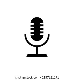microphone new icon simple vector