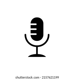 microphone new icon simple vector