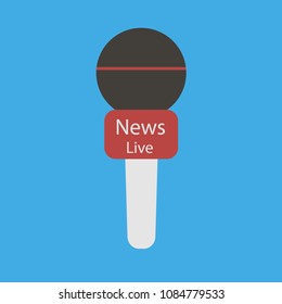 microphone news. vector