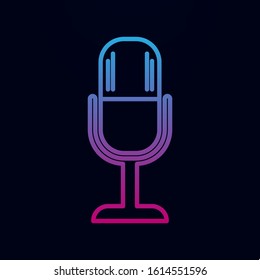 Microphone nolan icon. Simple thin line, outline vector of web icons for ui and ux, website or mobile application