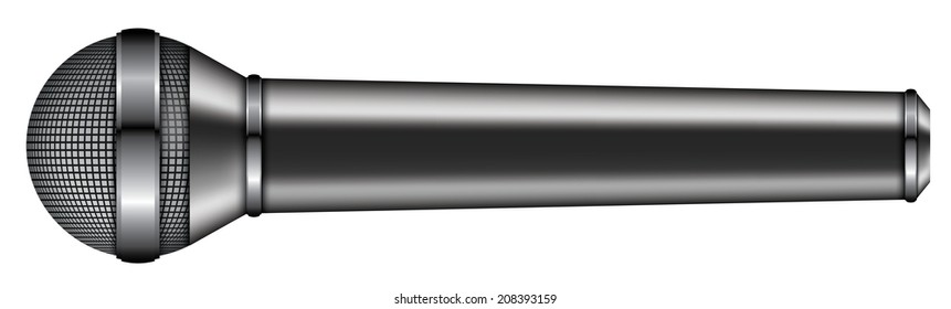 microphone on a white background