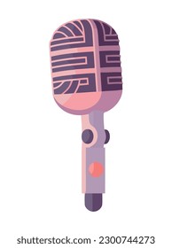 microphone on white background icon isolated
