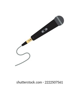 Microphone on a white background.Vector illustration.