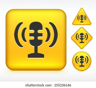Microphone on Yellow Buttons