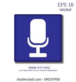 Microphone outline icon