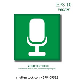 Microphone outline icon