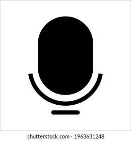 
microphone outline icon isolated vector illustration