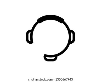 Microphone outline Icon set vector. Mic sign. Karaoke microphone icon. Broadcast mic sign - Vector