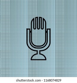 Microphone outline icon, vector design element