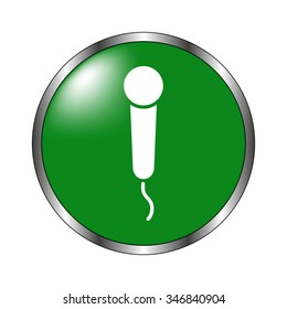 Microphone - paper vector icon