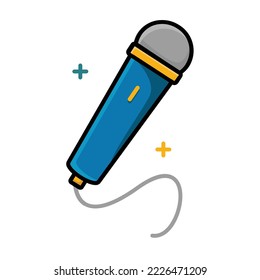 microphone party linear color icon