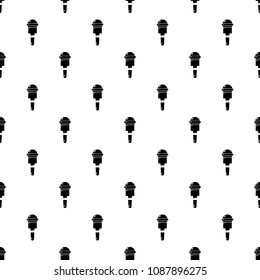 Microphone pattern vector seamless repeating for any web design