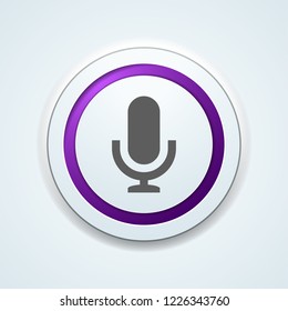 Microphone Podcast button illustration