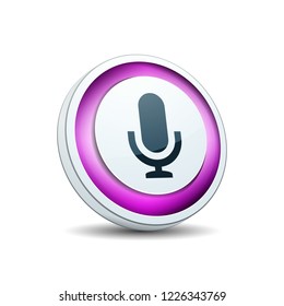Microphone Podcast button illustration