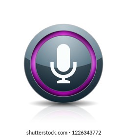 Microphone Podcast button illustration