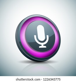 Microphone Podcast button illustration