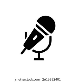 Microphone with Pop Filter Symbolizing Audio Recording Tools