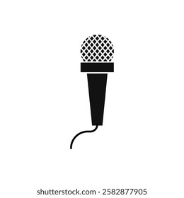 Microphone press icon Symbol mark in Outline style