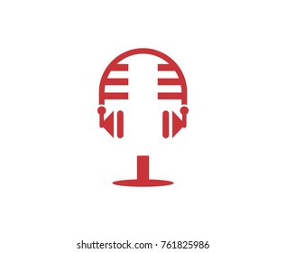 Microphone radio logo