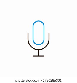 microphone record icon sign vector