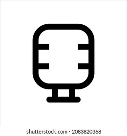 Diseño de símbolo de icono de vector de registro de micrófono