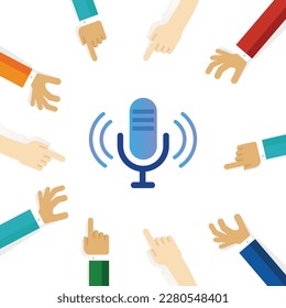 microphone recording broadcasting tools recorder podcast symbol