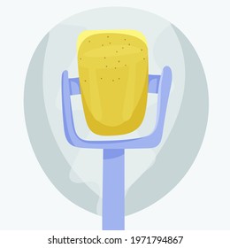 Microphone for recording. Vector illustration